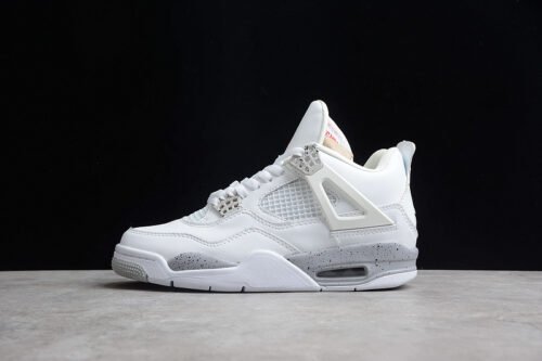 AIR JORDAN 4 RETRO WHITE OREO WHITE_TECH GREY_BLACK_FIRE RED
