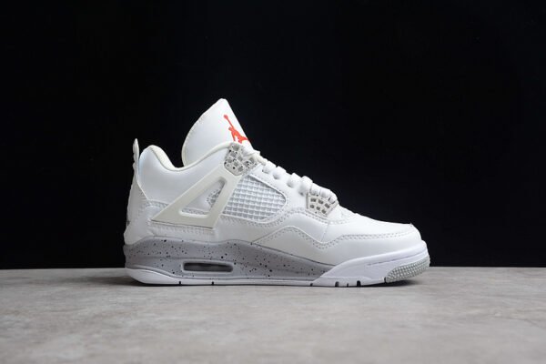 AIR JORDAN 4 RETRO WHITE OREO WHITE_TECH GREY_BLACK_FIRE RED