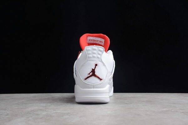 AIR JORDAN 4 RETRO WHITE_UNIVERSITY RED_METALLIC SILVER