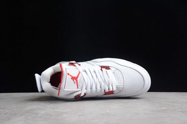 AIR JORDAN 4 RETRO WHITE_UNIVERSITY RED_METALLIC SILVER