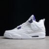 AIR JORDAN 4 RETRO WHITE_COURT PURPLE_METALLIC SILVER