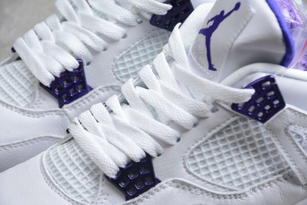 AIR JORDAN 4 RETRO WHITE_COURT PURPLE_METALLIC SILVER