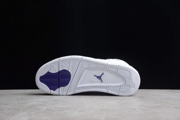 AIR JORDAN 4 RETRO WHITE_COURT PURPLE_METALLIC SILVER