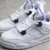 AIR JORDAN 4 RETRO WHITE_COURT PURPLE_METALLIC SILVER