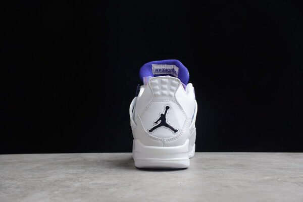 AIR JORDAN 4 RETRO WHITE_COURT PURPLE_METALLIC SILVER