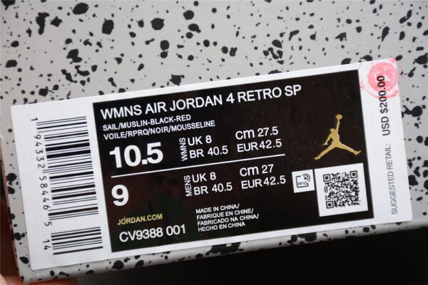 OW X AIR JORDAN 4 BRED