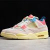 AIR JORDAN 4 RETRO GS WILD THINGS SAIL_UNIVERSITY RED_HEMP_BARELY VOLT
