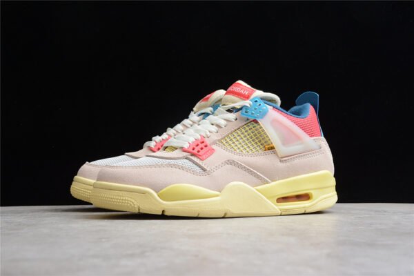 AIR JORDAN 4 RETRO GS WILD THINGS SAIL_UNIVERSITY RED_HEMP_BARELY VOLT