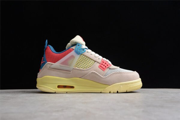 AIR JORDAN 4 RETRO GS WILD THINGS SAIL_UNIVERSITY RED_HEMP_BARELY VOLT