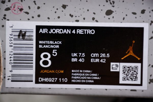 AIR JORDAN 4 RETRO WHITE_MIDNIGHT NAVY_LIGHT SMOKE GREY_FIRE RED