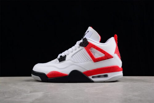 AIR JORDAN 4 RED CEMENT WHITE_FIRE RED-BLACK-NEUTRAL GREY