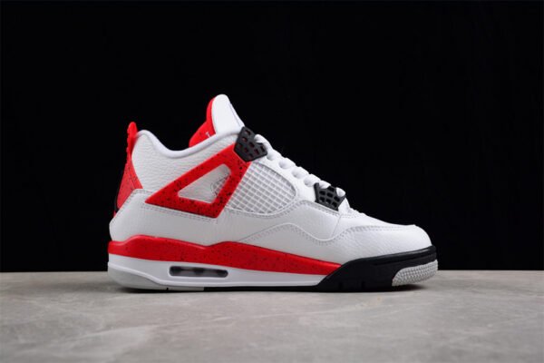 AIR JORDAN 4 RED CEMENT WHITE_FIRE RED-BLACK-NEUTRAL GREY