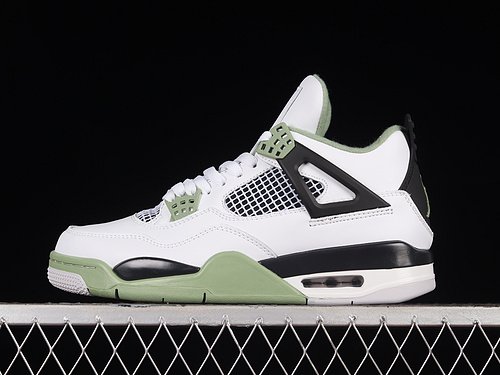 AIR JORDAN 4 RETRO WHITE_OIL GREEN_DARK ASH_NEUTRAL GREY