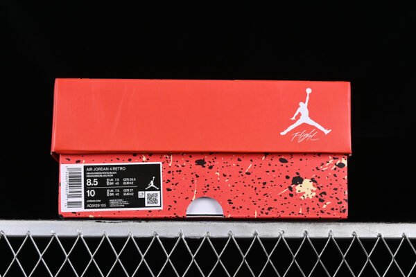 JORDAN AIR JORDAN 4 RETRO WHITE_RED_BLACK_YELLOW