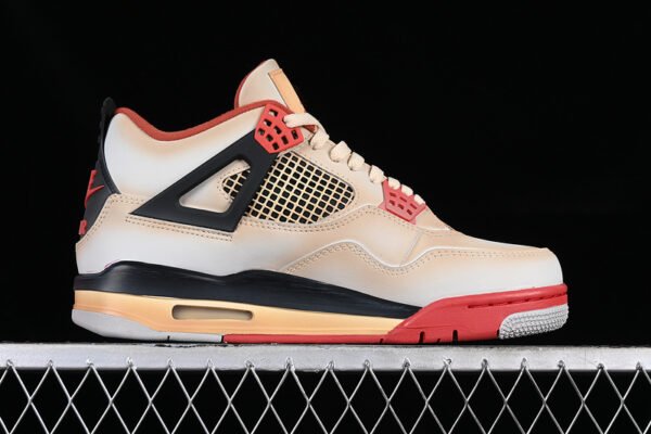 JORDAN AIR JORDAN 4 RETRO WHITE_RED_BLACK_YELLOW