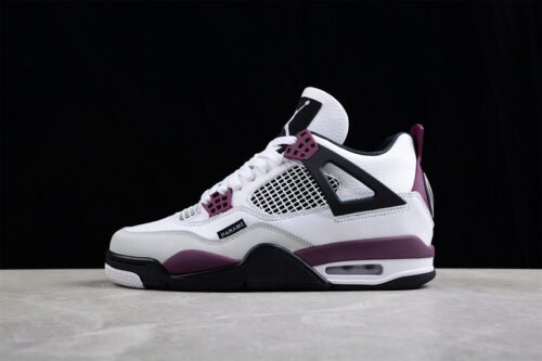 PARIS SAINT-GERMAIN X AIR JORDAN 4 RETRO WHITE_NEUTRAL GREY_BLACK_BORDEAUX