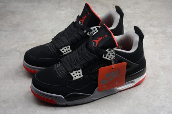 AIR JORDAN 4 RETRO SINGLES DAY_TATTO BLACK_FIRE RED-BLACK-WHITE