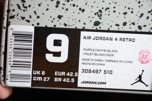 AIR JORDAN 4 RETRO LS OREO BLACK_TECH GREY-BLACK