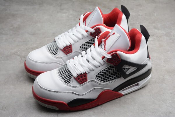 AIR JORDAN 4 RETRO BRED 2019 RELEASE BLACK_FIRE RED-CEMENT GREY