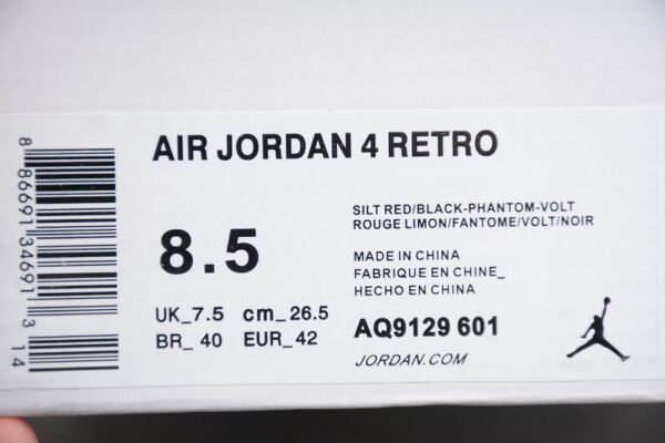 AIR JORDAN 4 RETRO SILT RED_BLACK-PHANTOM-VOLT