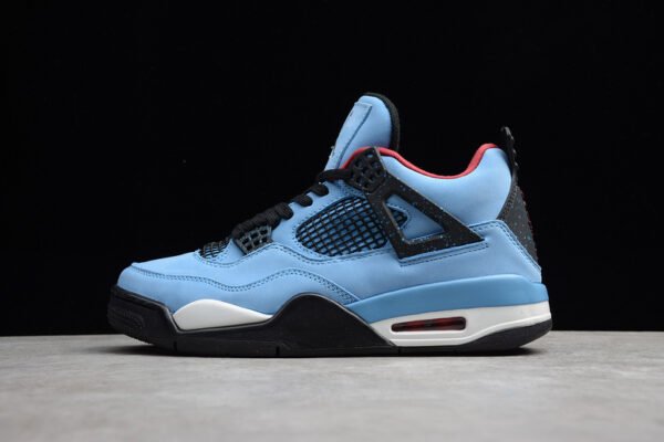 TRAVIS SCOTTS X AIR JORDAN 4 CACTUS JACK OLIERS UNIVERSITY BLUE
