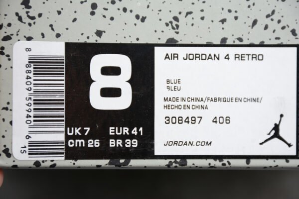 TRAVIS SCOTTS X AIR JORDAN 4 CACTUS JACK OLIERS UNIVERSITY BLUE