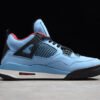 TRAVIS SCOTTS X AIR JORDAN 4 CACTUS JACK OLIERS UNIVERSITY BLUE