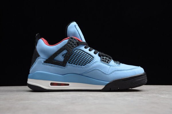 TRAVIS SCOTTS X AIR JORDAN 4 CACTUS JACK OLIERS UNIVERSITY BLUE