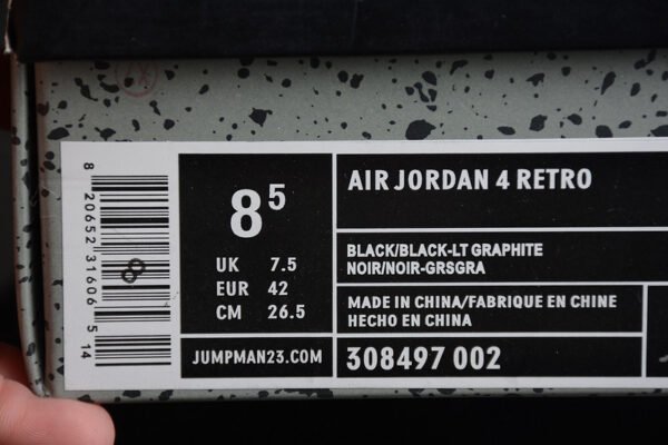 AIR JORDAN 4 RETRO BLACK_BLACK-LT GRAPHITE