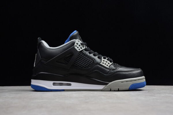 AIR JORDAN 4 RETRO ALTERNATE BLACK_GAME ROYAL-MATTE SILVER