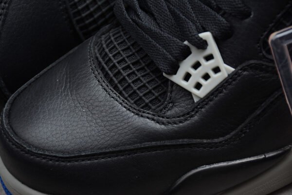 AIR JORDAN 4 RETRO ALTERNATE BLACK_GAME ROYAL-MATTE SILVER