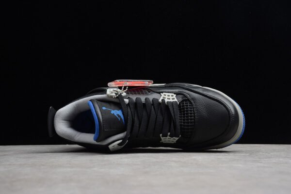 AIR JORDAN 4 RETRO ALTERNATE BLACK_GAME ROYAL-MATTE SILVER