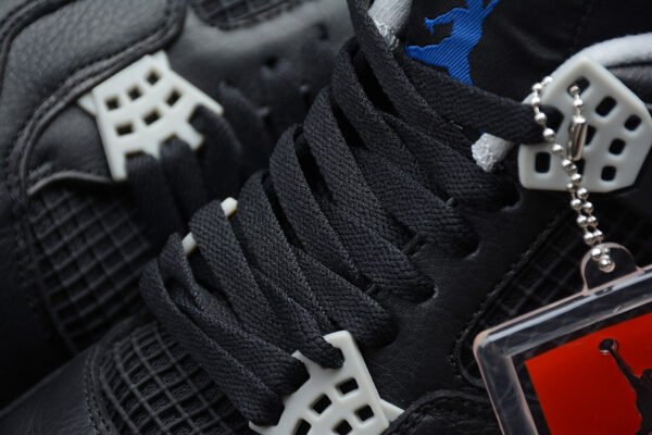 AIR JORDAN 4 RETRO ALTERNATE BLACK_GAME ROYAL-MATTE SILVER