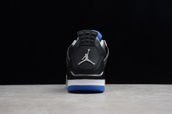 AIR JORDAN 4 RETRO ALTERNATE BLACK_GAME ROYAL-MATTE SILVER