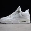 AIR JORDAN 4 IV RETRO PURE MONEY WHITE_METALLIC SILVER