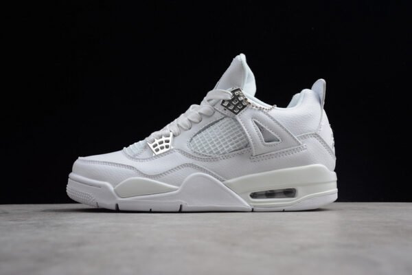 AIR JORDAN 4 IV RETRO PURE MONEY WHITE_METALLIC SILVER