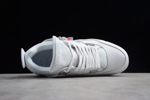 AIR JORDAN 4 IV RETRO PURE MONEY WHITE_METALLIC SILVER