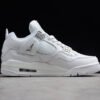 AIR JORDAN 4 IV RETRO PURE MONEY WHITE_METALLIC SILVER