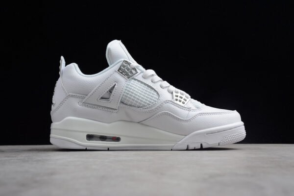 AIR JORDAN 4 IV RETRO PURE MONEY WHITE_METALLIC SILVER