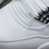 AIR JORDAN 4 RETRO PURE MONEY WHITE_METALLIC SILVER