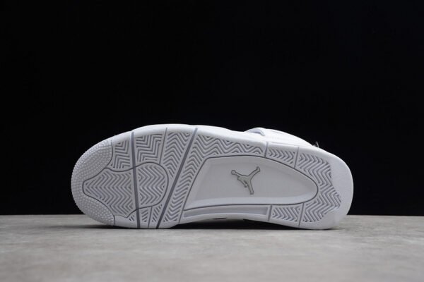 AIR JORDAN 4 RETRO PURE MONEY WHITE_METALLIC SILVER