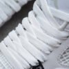 AIR JORDAN 4 RETRO PURE MONEY WHITE_METALLIC SILVER