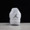 AIR JORDAN 4 RETRO PURE MONEY WHITE_METALLIC SILVER