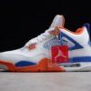 AIR JORDAN 4 RETRO KNICKS WHITE_ROYAL BLUE-ORANGE