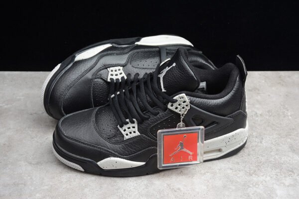AIR JORDAN 4 RETRO LS OREO BLACK_TECH GREY-BLACK