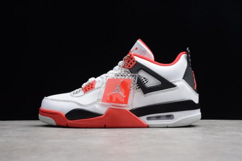 AIR JORDAN 4 RETRO 2012 RELEASE WHITE_VARSITY RED-BLACK