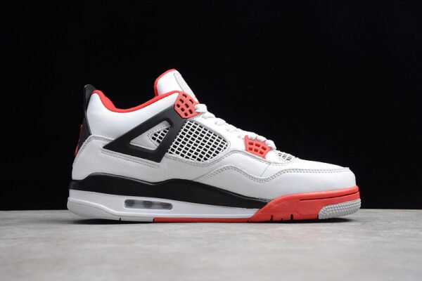 AIR JORDAN 4 RETRO 2012 RELEASE WHITE_VARSITY RED-BLACK