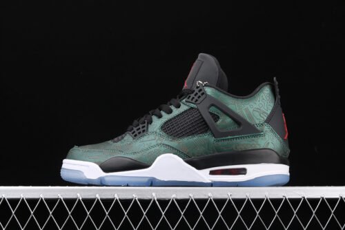AIR JORDAN 4 LASER GREEN_BLACA_WHITE