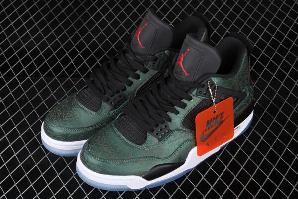 AIR JORDAN 4 LASER GREEN_BLACA_WHITE