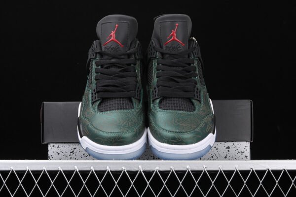 AIR JORDAN 4 LASER GREEN_BLACA_WHITE